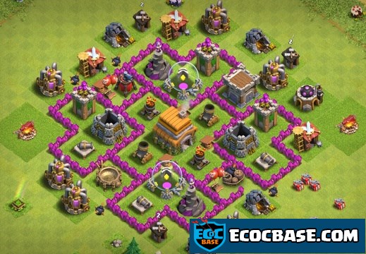 #0464 Diseño Farming Ayuntamiento 6, TH6 Base Layout