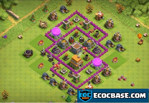 #0708 Vertical Hybrid Base Layout for TH6, Subida de Copas y Guerra Ayuntamiento 6