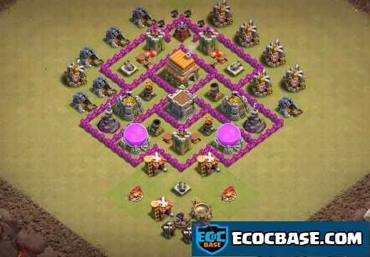 #0711 TH6 Hybrid Base Layout, Subida de Copas y Guerra Ayuntamiento 6