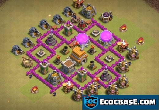 #0713 TH6 War Base Layout, Guerra Diseño Ayuntamiento 6