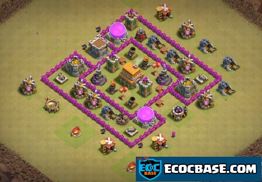 #0718 War Base for TH6 Pushin Trophies, Guerra y Subida de Copas Ayuntamiento 6