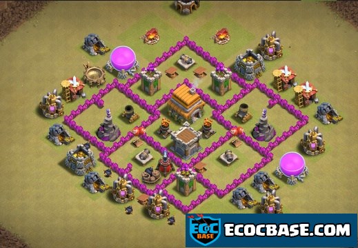 #0720 War Base Layout TH6, Subir Copas y Diseño Guerra Ayuntamiento 6