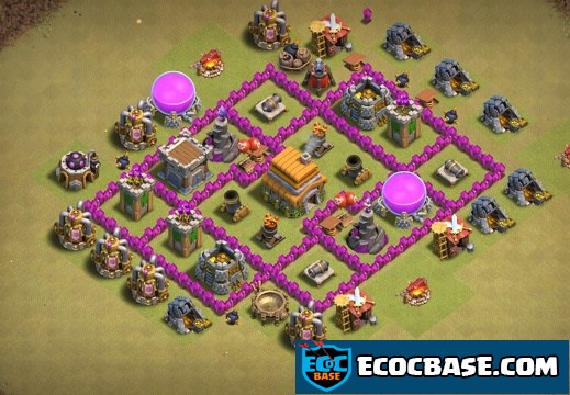 #0730 War and Pushing Trophies Base TH6, Subida de Copas y Guerra
