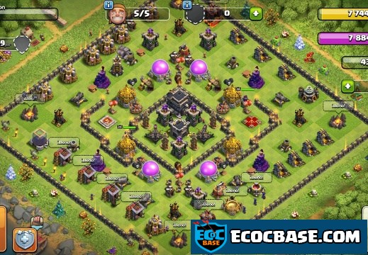#1081 Hybrid Extended War and Trophy Base layout, Diseño Extendido Trofeos y Guerra