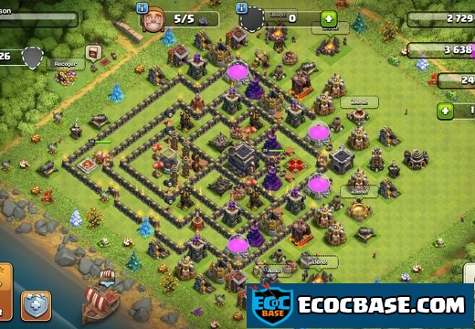 #1301 Farming and Trophy Base Layout TH9, Protect Dark Elixir, Proteger Elixir Oscuro