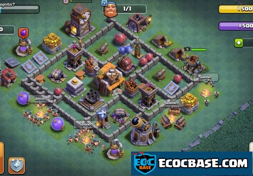 #1492 Base Layout for BH5, Taller Nivel 5 Aldea Nocturna